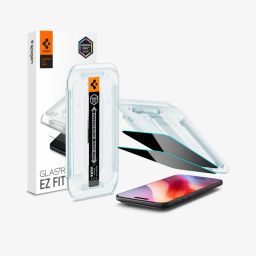 Spigen Glass tR EZ Fit (Privacy) for iPhone Air 2 Pack Transparency