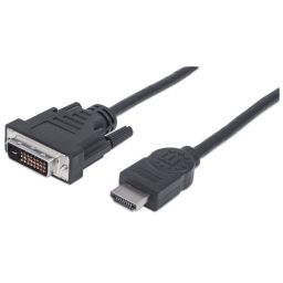 Manhattan HDMI to DVI-D Cable 1m Black