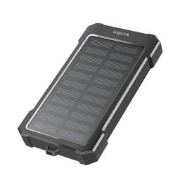 Logilink Solar 10,000 mAh Powerbank Black