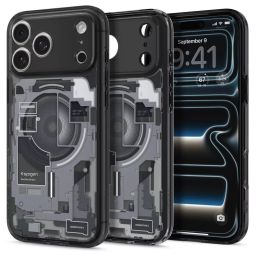 Spigen Ultra Hybrid MagSafe case for iPhone 18 Pro/17 Pro Zero One Black