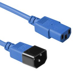 ACT Powercord C13 - C14 0,6m Blue