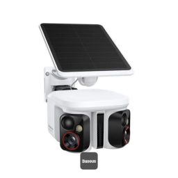 Baseus Security X1 Pro Outdoor Dual Camera 2K HD WiFi Smart Surveillance with Night Vision & AI Detection White