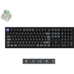 Keychron Q6 HE 8K USB magyar Ultra-fast Lime Magnetic mechanikus billentyűzet fekete