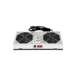 Lande Ventilátor egység Fali rack szekrényhez 2 ventilátor Termosztáttal