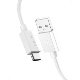 Spigen Essential USB-A to USB-C 60W Fabric Cable 1,5m White