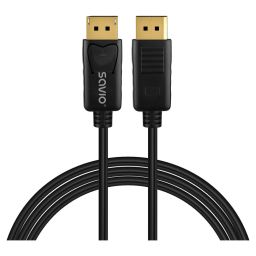 Savio CL-204 DisplayPort v1.4 cable 2m Black