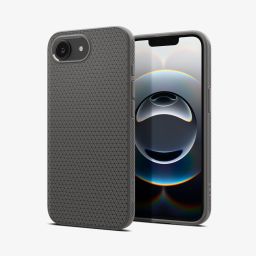 Spigen Liquid Air iPhone 16e case Marble Grey