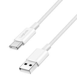 Logilink USB 2.0 Type-C C/M to A/M cable 1m White