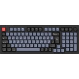 Keychron V5 Max Bluetooth / vezeték nélküli magyar Gateron Jupiter Brown mechanikus billentyűzet fekete