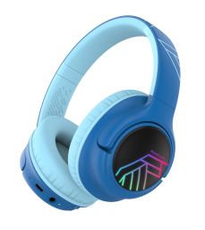 PowerLocus Bobo Bluetooth fejhallgató gyerekeknek, fekete/kék