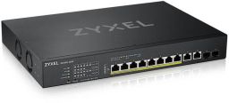 ZYXEL Switch 10x10Gpbs (8xPOE) + 2xGigabit SFP+, Menezdselhető Rackes, XS1930-12HP-ZZ0101F