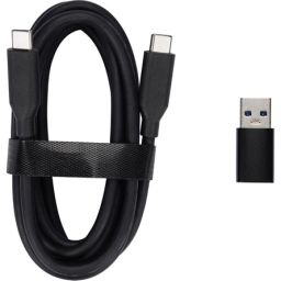 Obsbot USB-C 3.0 -> USB-C 3.0 M/M adatkábel 1.5m fekete +USB-A adapter