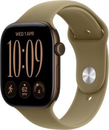 Apple Watch S12 GPS 42mm Dark Bronze Aluminium Case with Olive Sport Band M/L