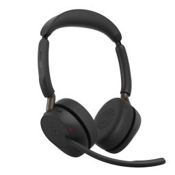 Jabra Evolve3 65 MS Stereo Link 390a Wireless Bluetooth Headset Black