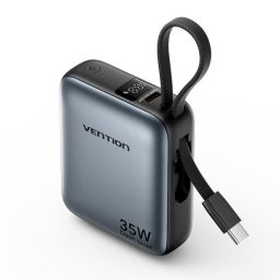 Vention 10000mAh Power Bank Grey