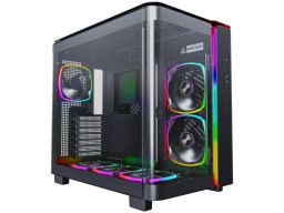 Számítógépház Montech KING 95 PRO Midi torony, ARGB, edzett üveg, fekete