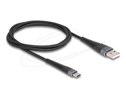 DeLock USB 2.0 USB Type-A male to USB Type-C male cable 1m Black