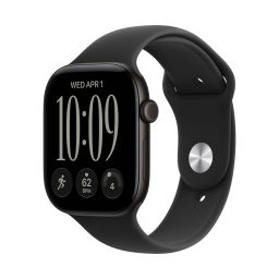 Apple Watch S12 Cellular 46mm Black Aluminium Case with Black Sport Band - M/L