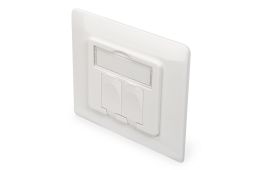Digitus DN-93831 kapcsolókeret és vakdugó White