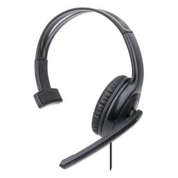 Manhattan Mono USB Headset Black Polybag Packaging