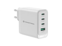 Conceptronic  ALTHEA22W100 4-Port 100W GaN USB PD Charger White