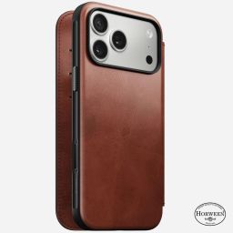 Nomad Modern Leather (Horween) Folio for iPhone 17 Pro Max Olde Dublin