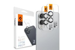 Spigen Glass tR EZ Fit Optik Pro HD 2 Pack Samsung Galaxy S25 Edge Black