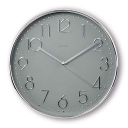 Hama Corsica Wall Clock Silver