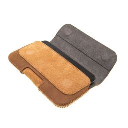 FIXED Horizontal Bőrtok Posh with closing, 6XL méret Brown