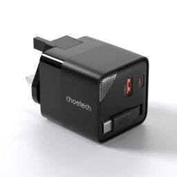 Choetech  PD6091 65W GaN Charger with Telescopic Module EU Black