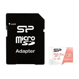 Silicon Power 128GB microSDXC Superior Class 10 UHS-I Class 10 A1 U3 V30 + adapterrel