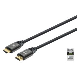 Manhattan 8K@60Hz Certified Ultra High Speed HDMI with Ethernet cable 2m Black