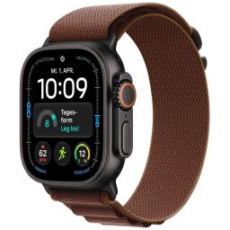Apple Watch Ultra 4 Cellular 49mm Black Titanium Case with Burgundy Alpine Loop