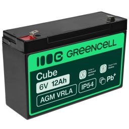 Green Cell AGM Battery 6V 12Ah - Batterie - 12.000 mAh Zárt savas ólom (VRLA)