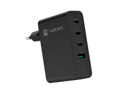 natec Ribera Gan 4-port Wall Charger Black