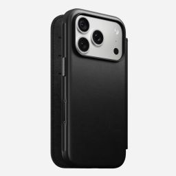 Nomad Modern Leather Folio for iPhone 18 Pro/17 Pro Black