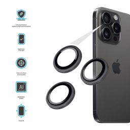 FIXED kamera lencsevédő Samsung Galaxy Z Flip8 készülékhez, fekete