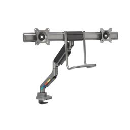 Kensington SmartFit Dual Monitor Arm with Crossbar and Handle