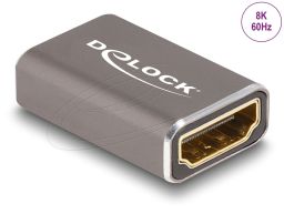 DeLock HDMI Adapter female to female 8K 60 Hz Grey Metal