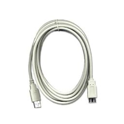 OEM USB-A 2.0 - USB-A 2.0 M/F adatkábel hosszabbító 3m szürke