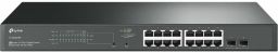 TP-LINK Switch 16x1000Mbps(16xPOE+) + 2xGigabit SFP, Menedzselhető, TL-SG2218P