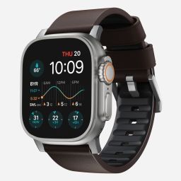 Nomad Active Strap Pro for Apple Watch 49mm/46mm/45mm/44mm/42mm Brown/Silver
