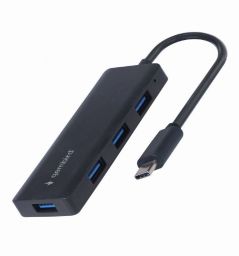 Gembird 4-portos USB3.1 HUB Black