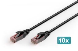 Digitus CAT6 U-UTP Patch Cable 2m Black (10 Pack)