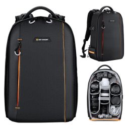 K&F Concept Lightweight Camera Backpack for Photographers 18L Black/Orange
