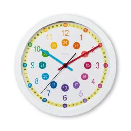 Hama Sal Children''''s Wall Clock No Ticking, for Children''''s Rooms Analogue Color
