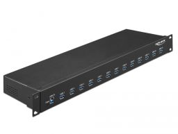 Delock 19  ipari hub 13 x USB 3.1 Gen 1 A-típusú csatlakozóval