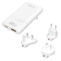 Logilink USB-A/C Travel charger 65W White