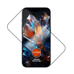 FIXED Armor Ultra tartós edzett üveg Apple iPhone 17 készülékhez, fekete