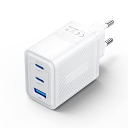 Vention 3-Port USB (C+C+A) GaN Charger (65W/65W/60W) EU-Plug White